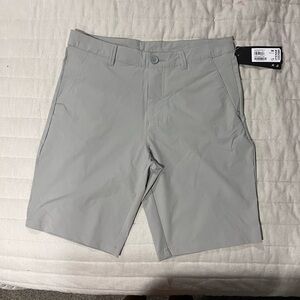 Oakley Gray Flat Front Shorts Casual Style